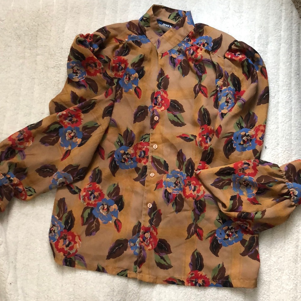 Vintage floral blouse